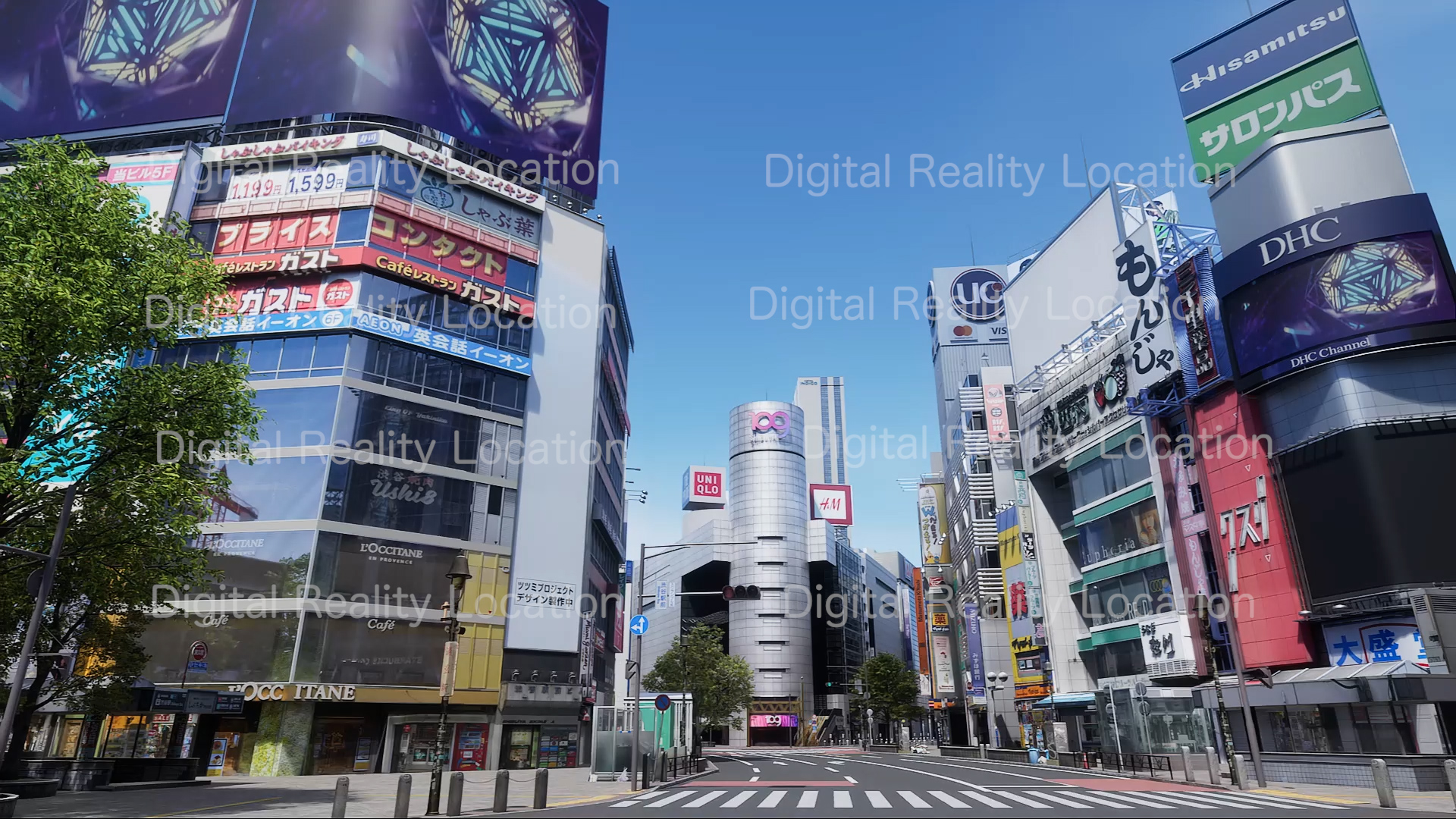 The scramble crossing was realistically produced! “Digital Reality Location” The Shibuya area has been updated to the 2023 design. The updated Shinjuku Kabukicho and Cyber Shibuya have been also put to your use!